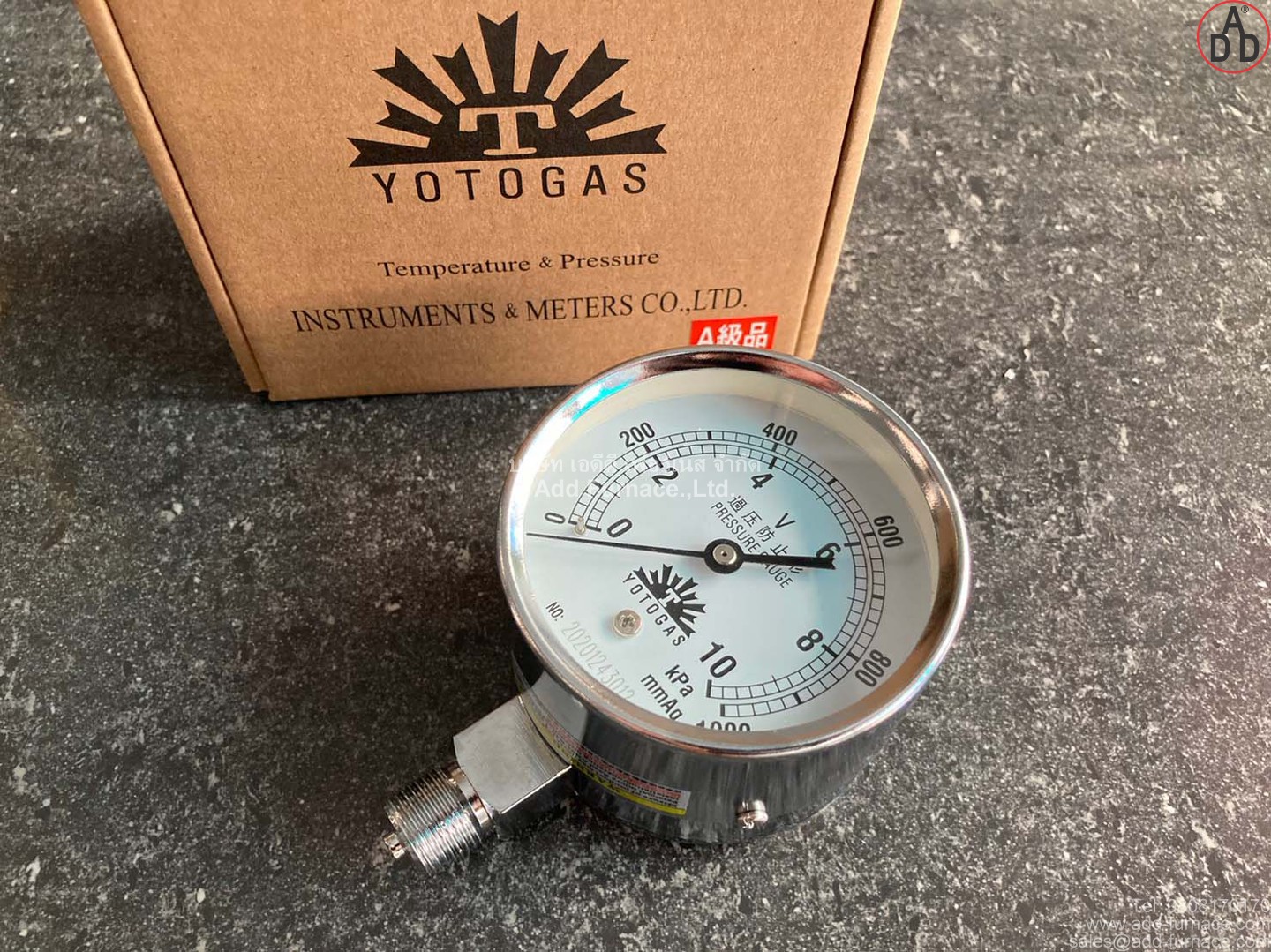 YOTOGAS PRESSURE GAUGE 0-10kPa(1)